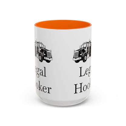 Legal H**ker Heavy Tow Truck 2-Tone Coffee Mug
