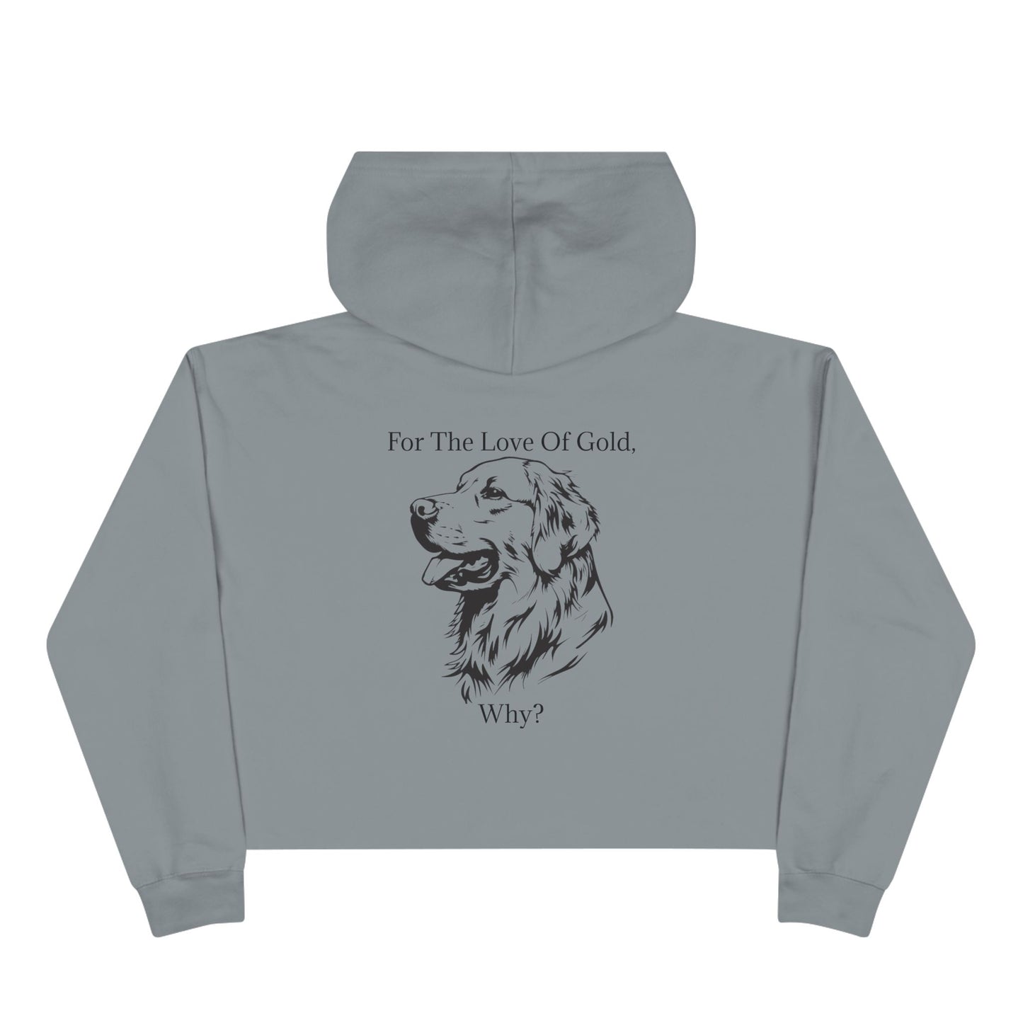 For The Love Of Gold Women's Crop Hoodie