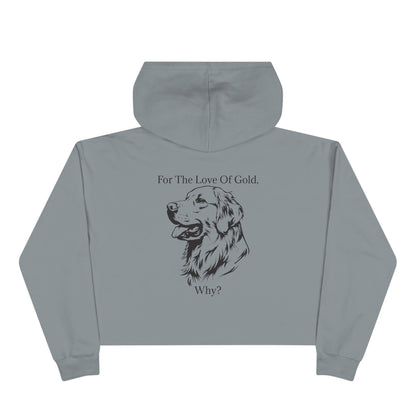 For The Love Of Gold Women's Crop Hoodie