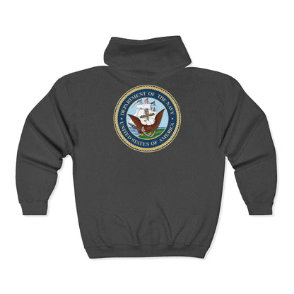 US Navy Unisex Full Zip Hoodie