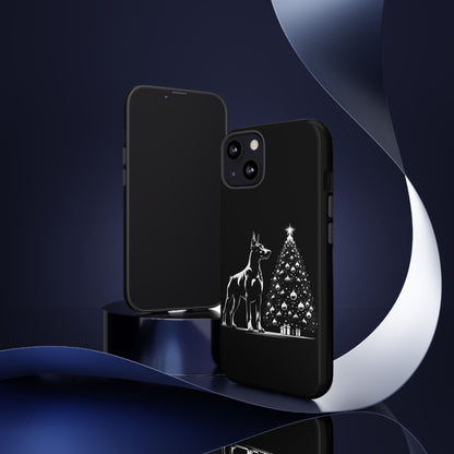 Doberman Christmas Tree iPhone Case