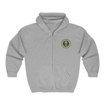 US Army Unisex Full Zip Hoodie