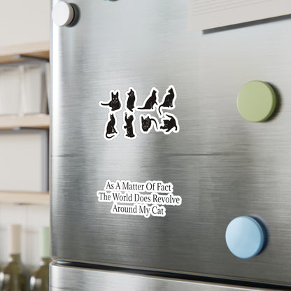 Matter Of Fact Cat Vinyl Decal