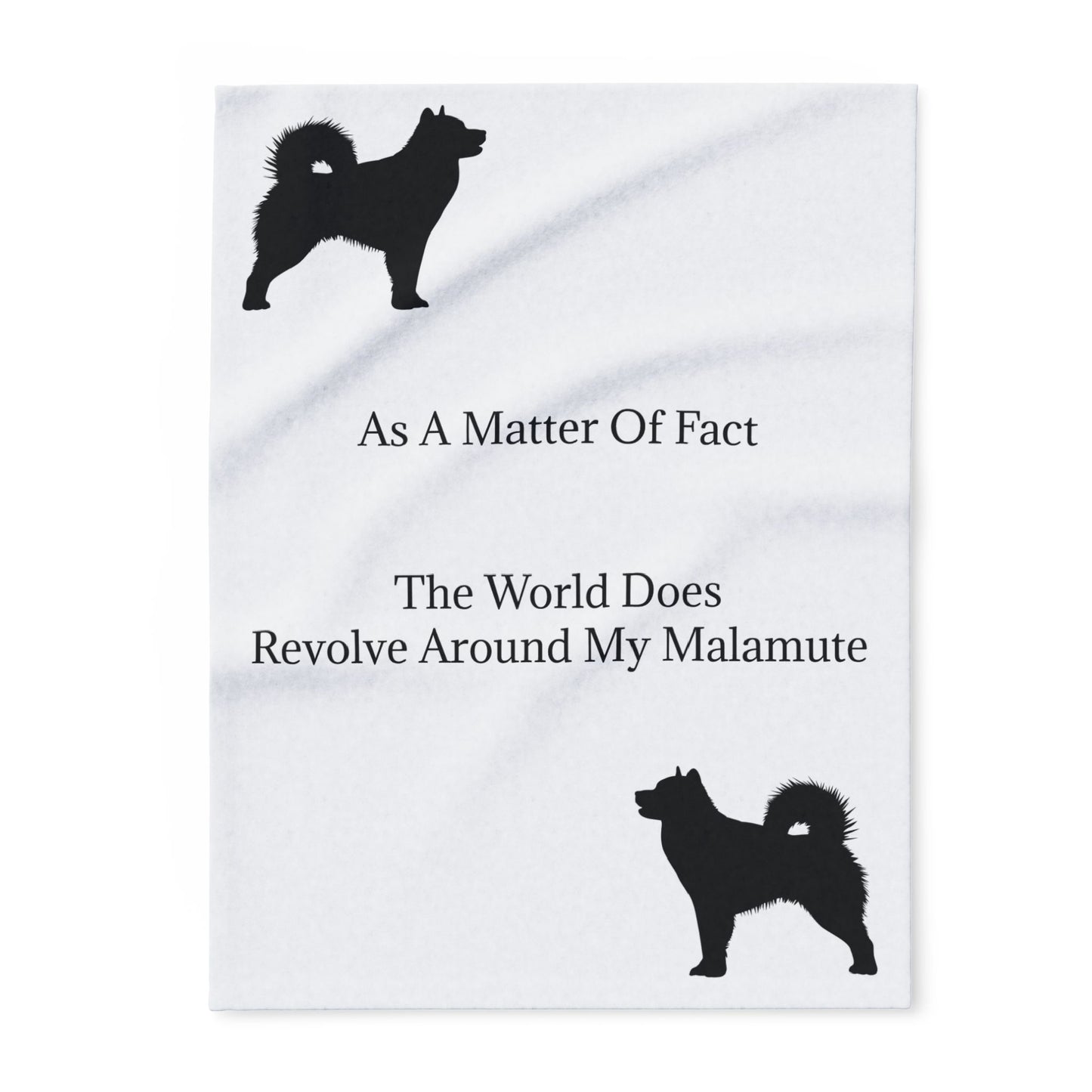 Matter Of Fact Malamute Arctic Fleece Blanket