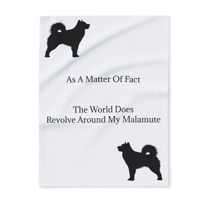 Matter Of Fact Malamute Arctic Fleece Blanket