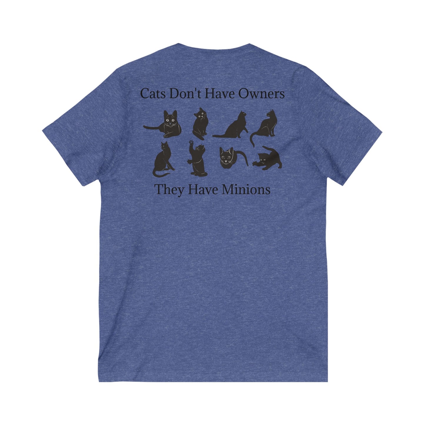 Cat Minions Unisex Short Sleeve V-Neck Tee