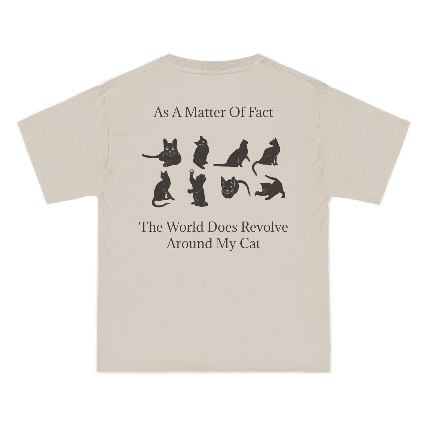 Matter Of Fact Cat Men's Short-Sleeve Crewneck Tee