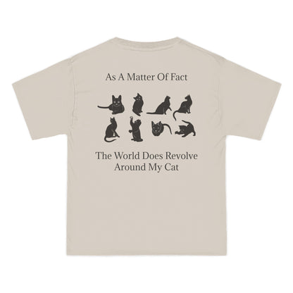 Matter Of Fact Cat Men's Short-Sleeve Crewneck Tee