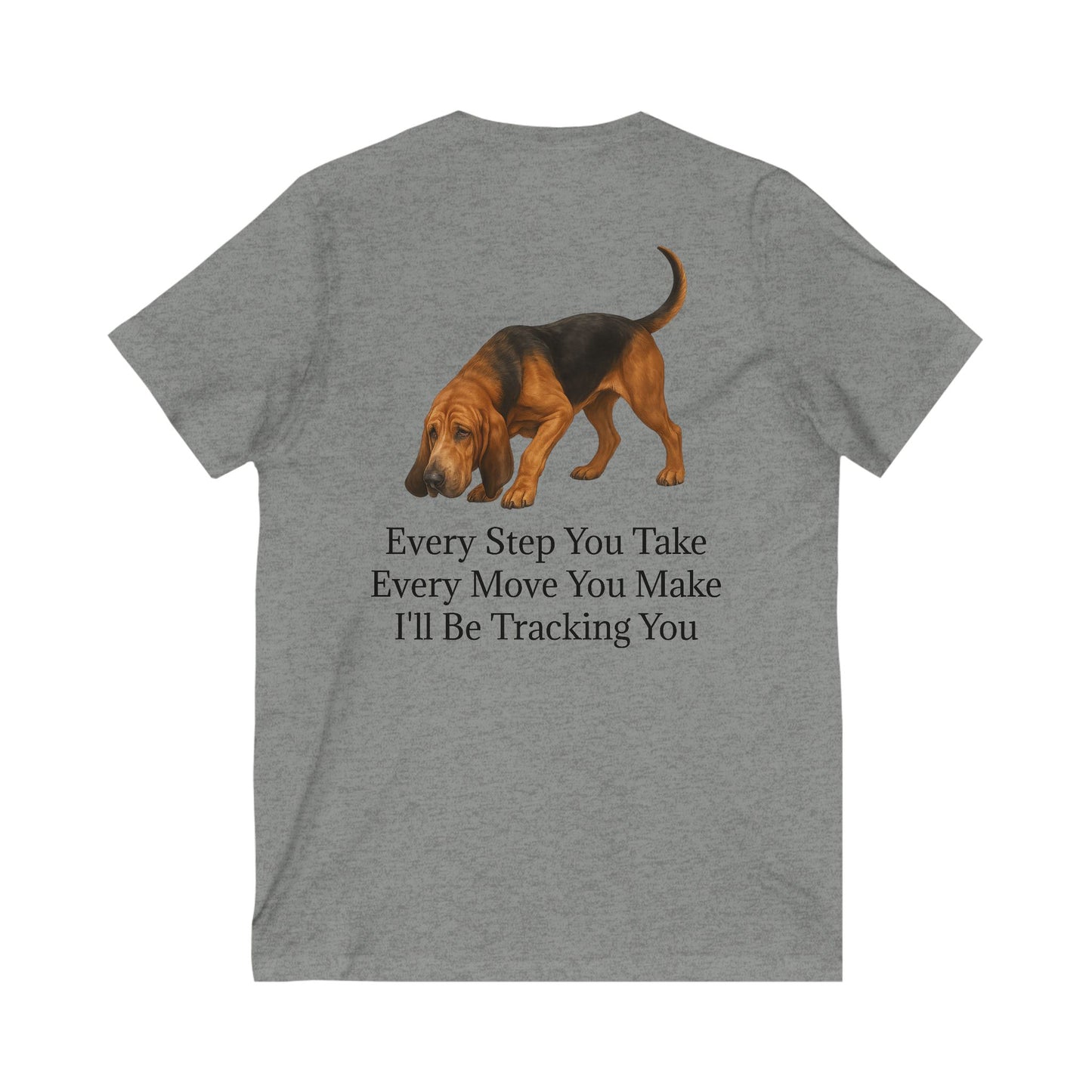 Tracking You Unisex Short Sleeve V-Neck Tee