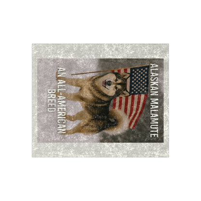 All-American Breed Crushed Velvet Blanket