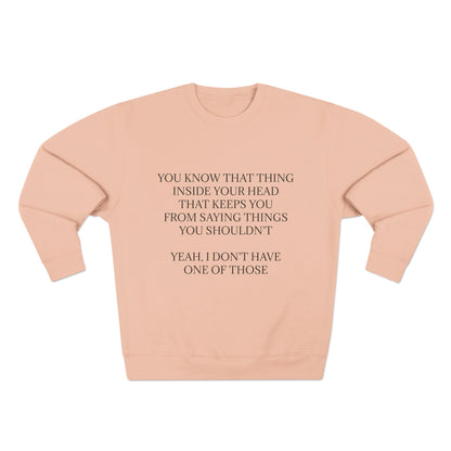 No Filter Unisex Crewneck Sweatshirt