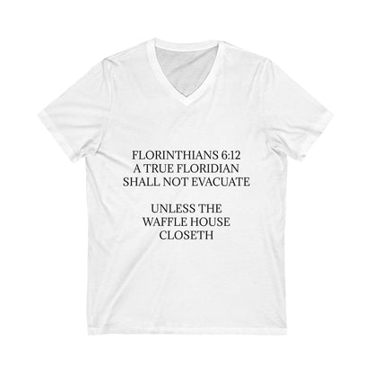 Florinthians 6:12 Unisex Short Sleeve V-Neck Tee