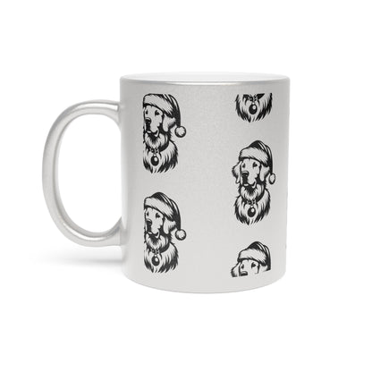 Santa Paws Golden Metallic Coffee Mug