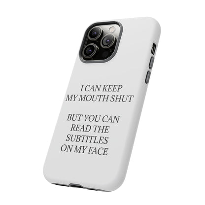 Subtitles iPhone Case