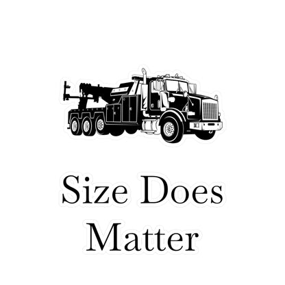Size Does Matter Vinyl Decal