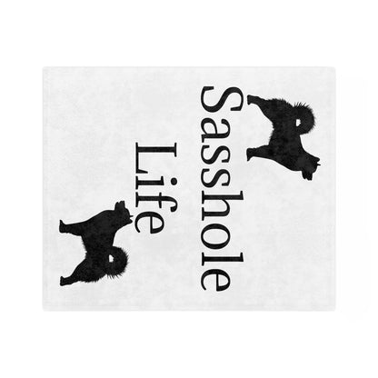 Sasshole Life Velveteen Microfiber Blanket