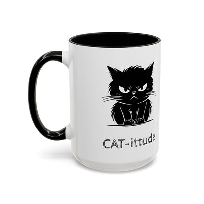 CAT-ittude 2-Tone Coffee Mug