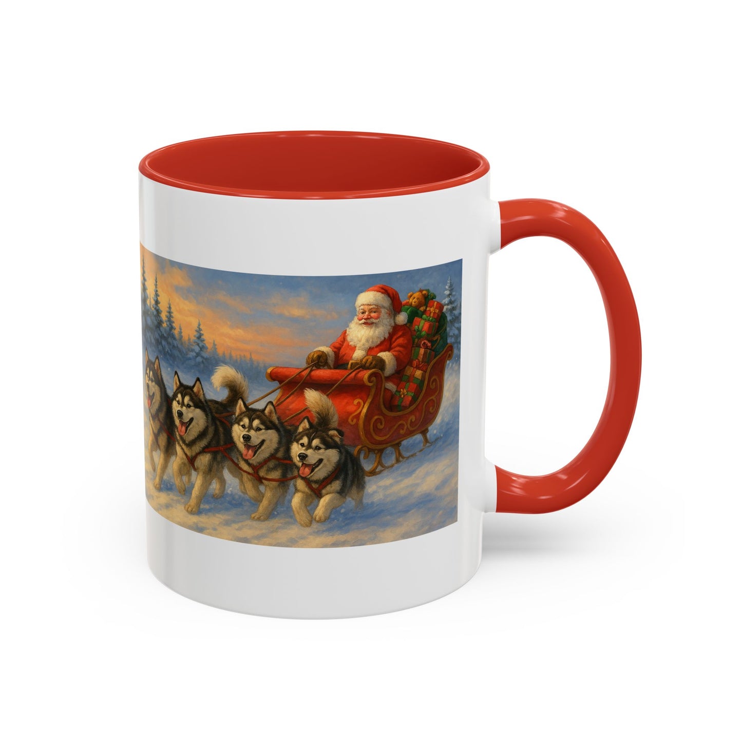 Dashing Through The Snow 2-Tone Coffee Mug