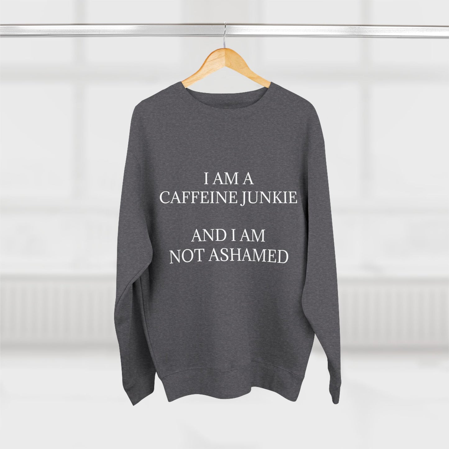 Caffeine Junkie Unisex Crewneck Sweatshirt