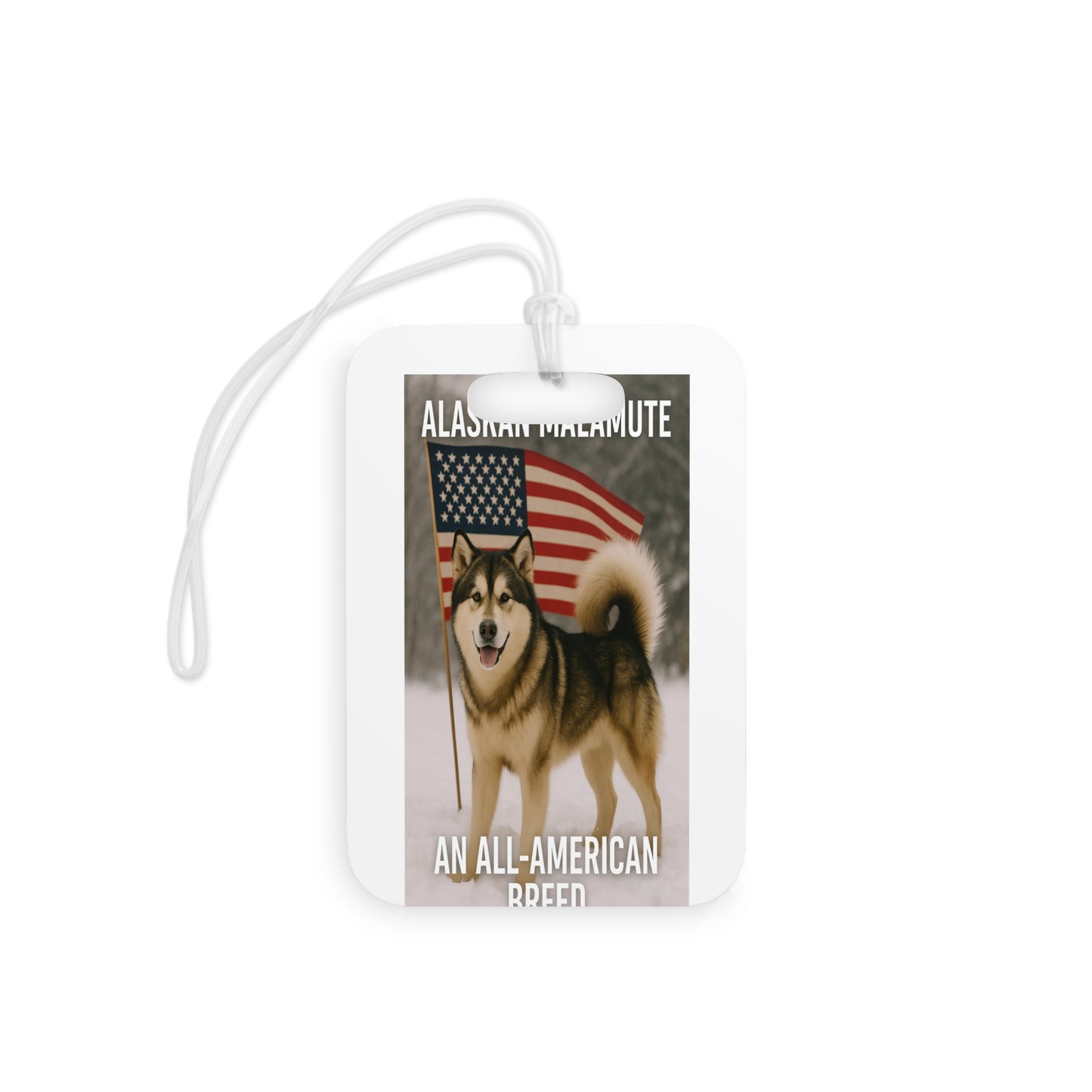 All-American Breed Luggage Tag