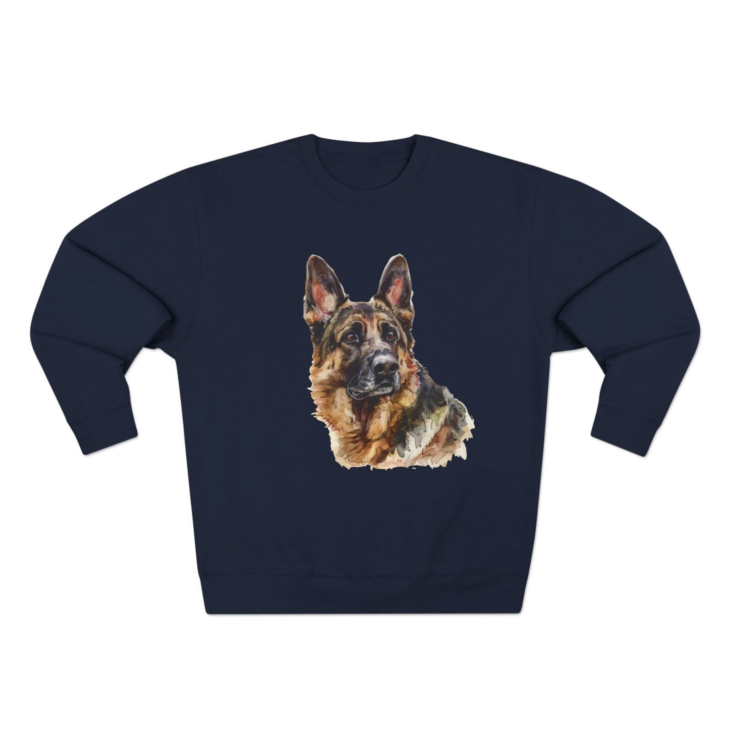 German Shepherd Head Unisex Crewneck Sweatshirt