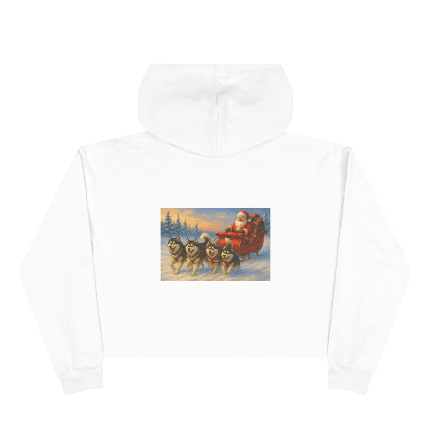 Dashing Through The Snow Women's Crop Hoodie