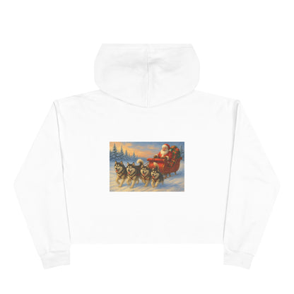 Dashing Through The Snow Women's Crop Hoodie