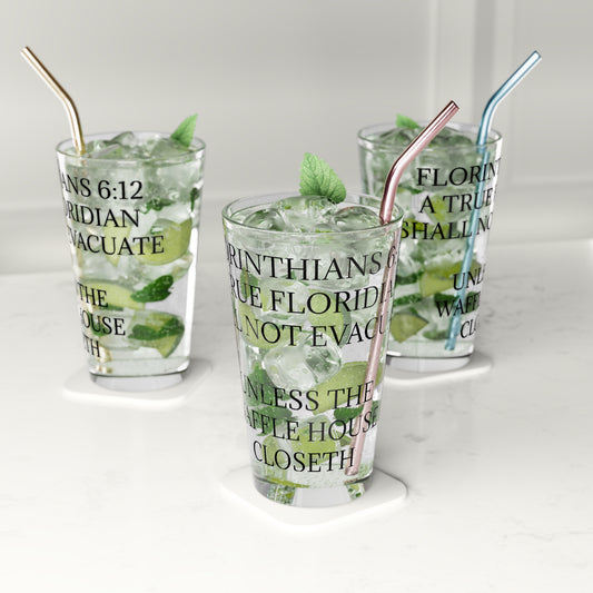 Florinthians 6:12 Drinking Glass