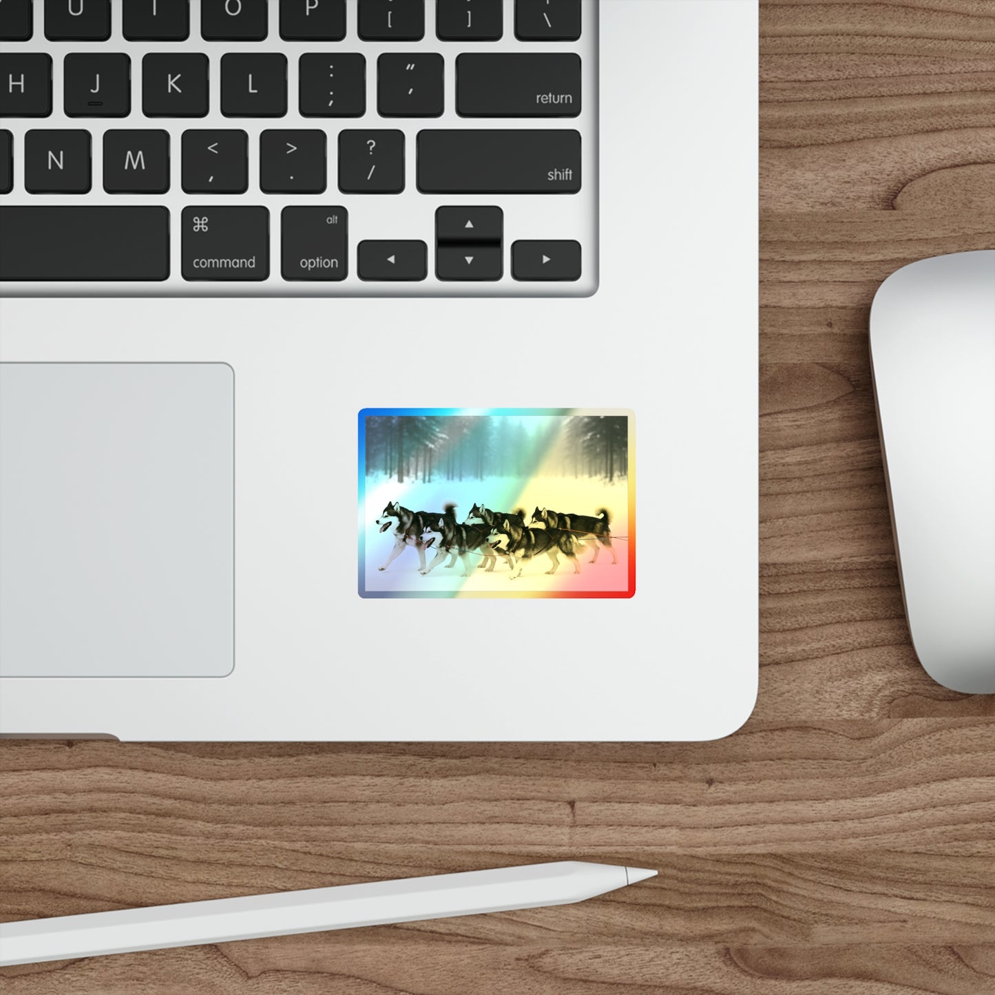 Mush On Holographic Sticker