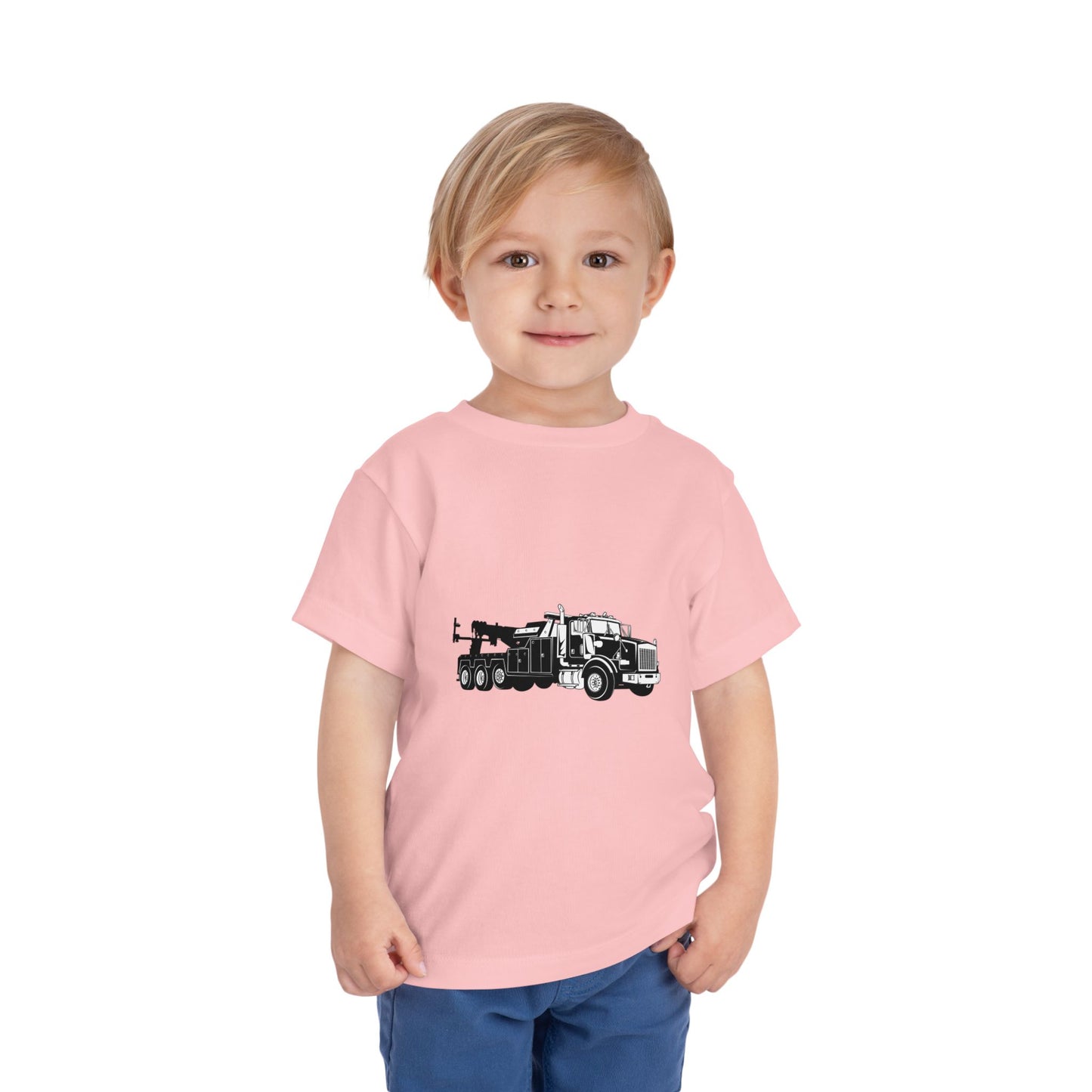 Heavy Tow Truck Toddler Unisex Short Sleeve Crewneck Tee