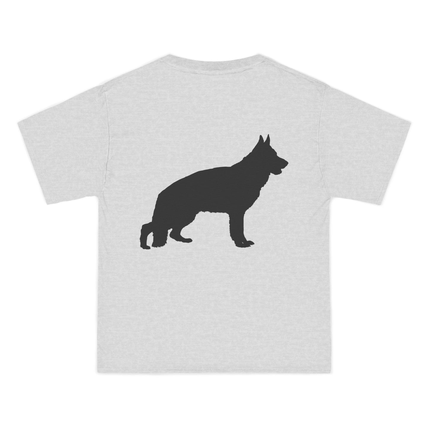 German Shepherd Silhouette Men's Short-Sleeve Crewneck Tee
