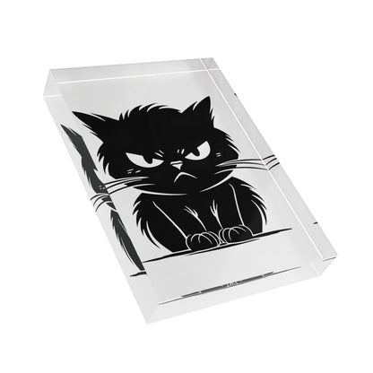 Angry Cat Acrylic Photo Block