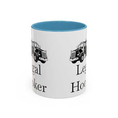 Legal H**ker Heavy Tow Truck 2-Tone Coffee Mug