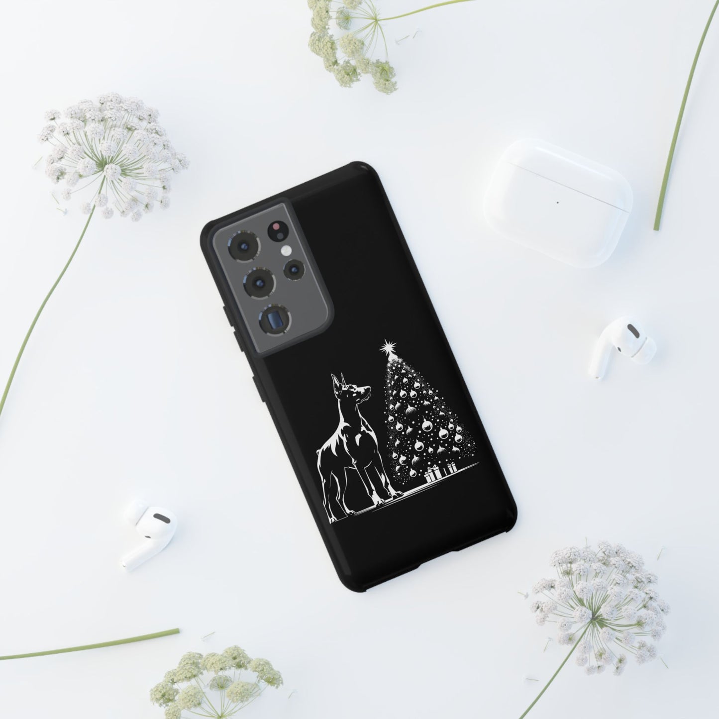 Doberman Christmas Tree Samsung Case