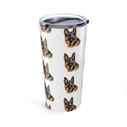 German Shepherd Head Tumbler