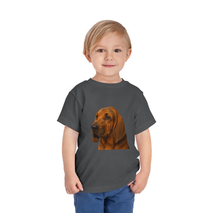 Bloodhound Head Toddler Unisex Short Sleeve Crewneck Tee