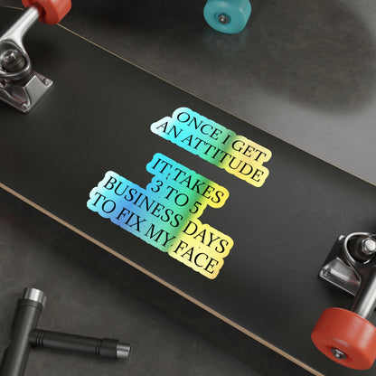 Fix My Face Holographic Sticker
