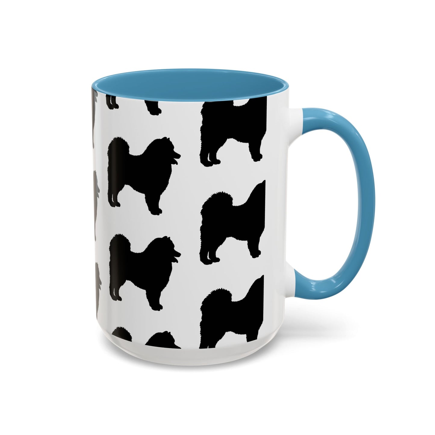 Samoyed Silhouette 2-Tone Coffee Mug
