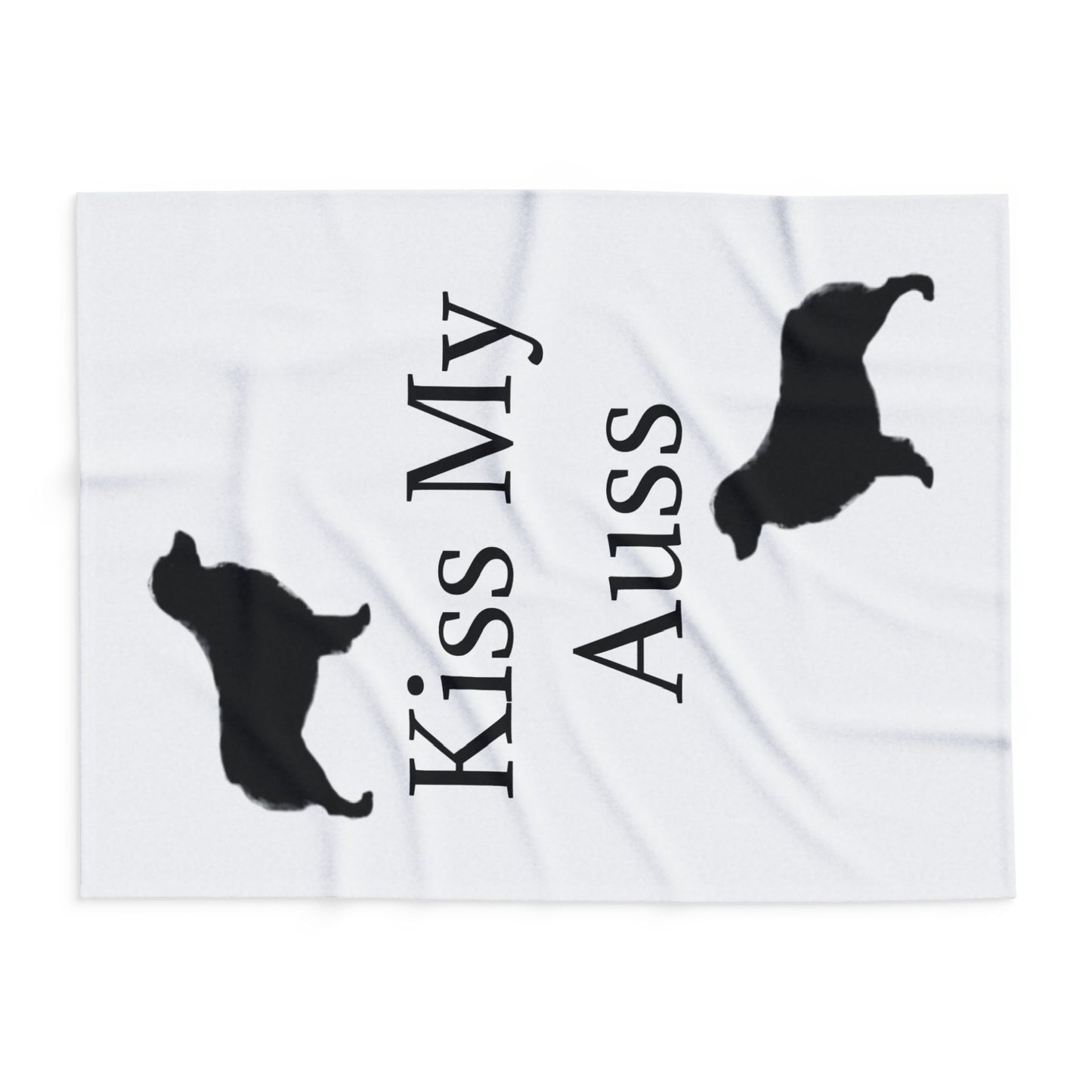 Kiss My Auss Arctic Fleece Blanket