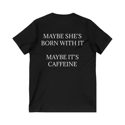 Born With It Unisex Short Sleeve V-Neck Tee