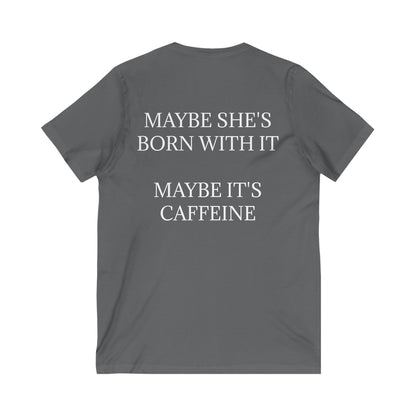 Born With It Unisex Short Sleeve V-Neck Tee