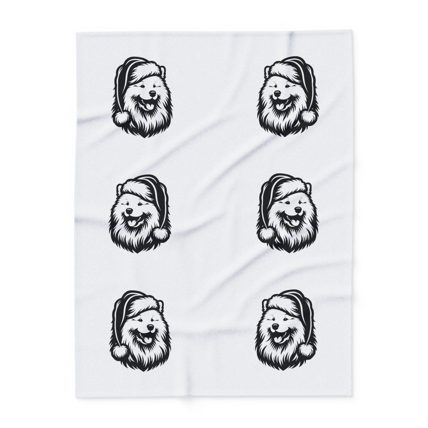Santa Paws Samoyed Arctic Fleece Blanket