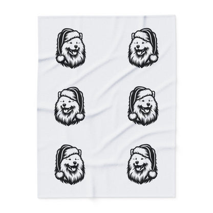 Santa Paws Samoyed Arctic Fleece Blanket