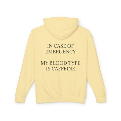 Blood Type Unisex Lightweight Hoodie