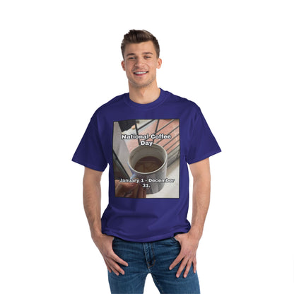National Coffee Day Men's Short-Sleeve Crewneck Tee