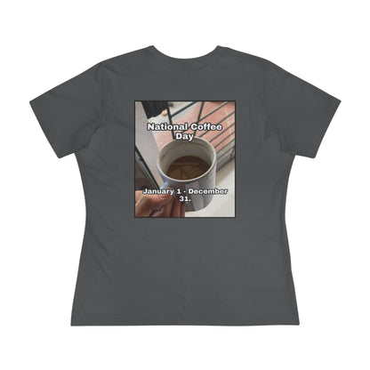 National Coffee Day Women's Short Sleeve Crewneck Tee