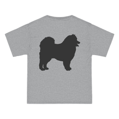 Samoyed Silhouette Men's Short-Sleeve Crewneck Tee