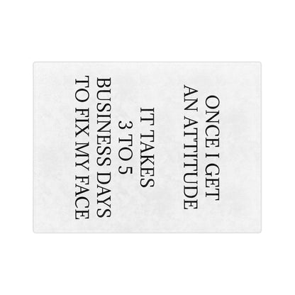 Fix My Face Velveteen Microfiber Blanket