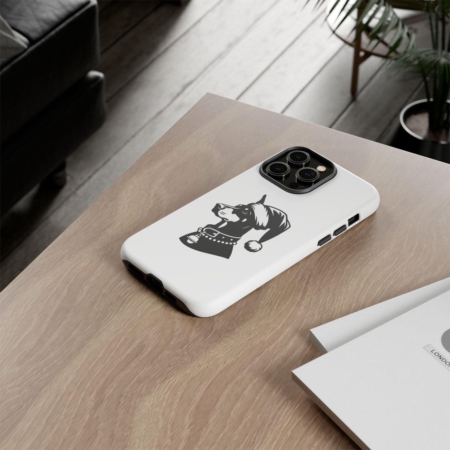 Santa Paws Doberman iPhone Case