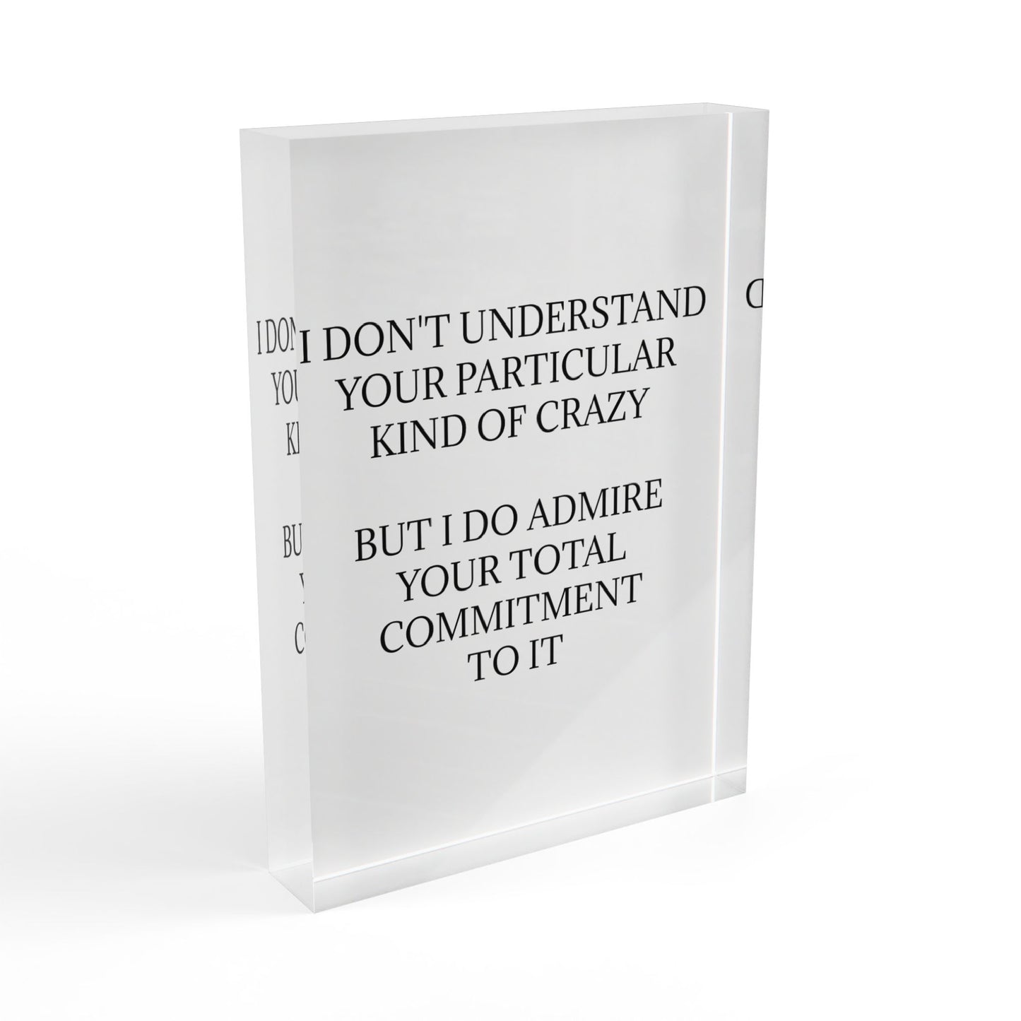 Kind Of Crazy Acrylic Photo Block